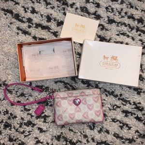 Coach Heart Wristlet (Wave Heart Edition)
